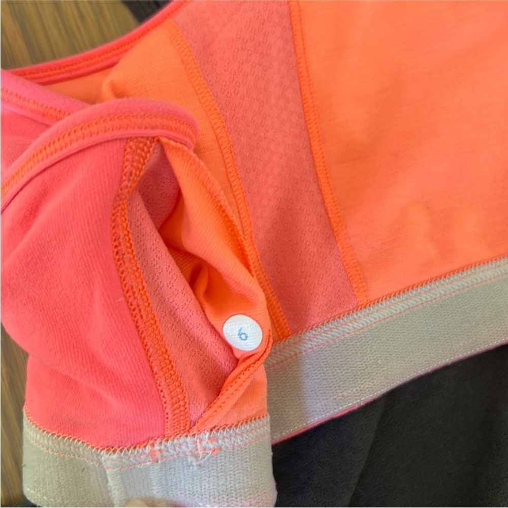 Lululemon Tank Top Bundle Sz 6 Women’s Turbo Tuck Me In Black Orange Gray Sporty - Picture 11 of 12
